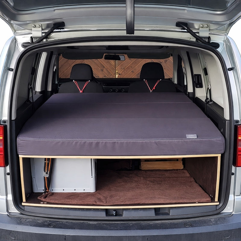 Klappmatratze VW Caddy – Faltzustand kompakt verstaubar