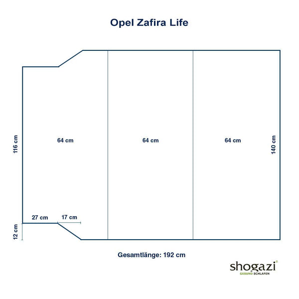 Opel Zafira Life Masszeichnung