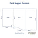 Ford Nugget Matratze – 120/102×192 x 12 cm - Auto Matratze - shogazi ®