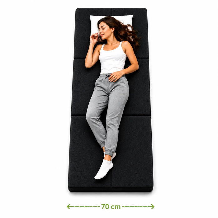 Gästematratze-klappbar - 70 x 190 cm - Anthrazit - Klappmatratze - shogazi ® #typ=groessenfoto;farbe=anthrazit;groesse=70x190;pos=2