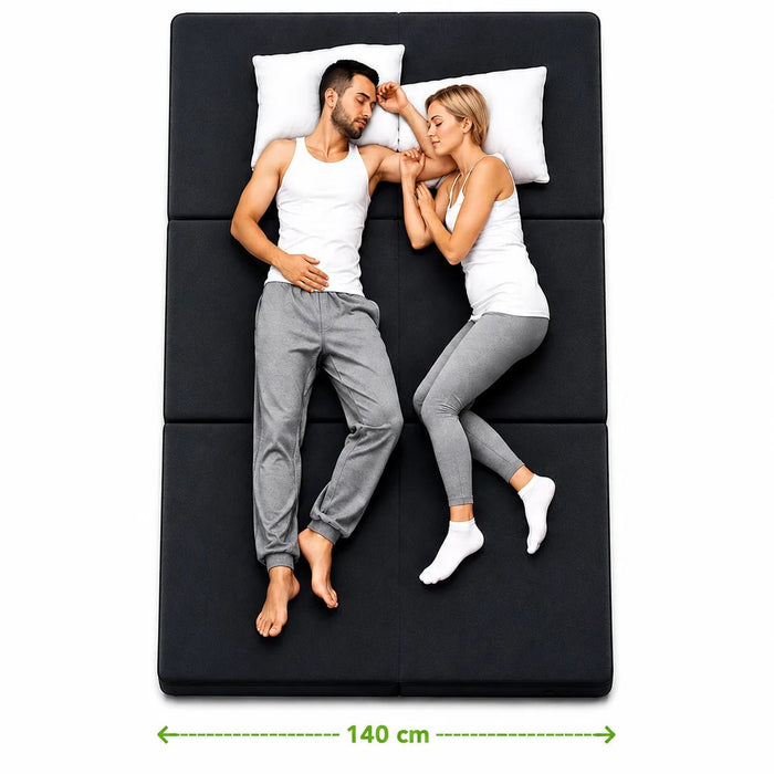 Klappmatratze 140x200 anthrazit für zwei Personen #typ=groessenfoto;farbe=anthrazit;groesse=140x200;pos=2