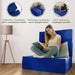 shogazi Klappmatratze 110x200 in Marineblau, Liegebreite im Größenvergleich #typ=groessenfoto;farbe=marineblau;groesse=110x200;pos=2