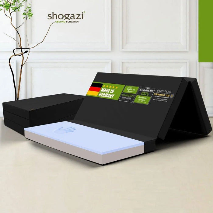 Klappmatratze 15 cm hoch - 120 x 200 cm - Anthrazit - Klappmatratze - shogazi ®