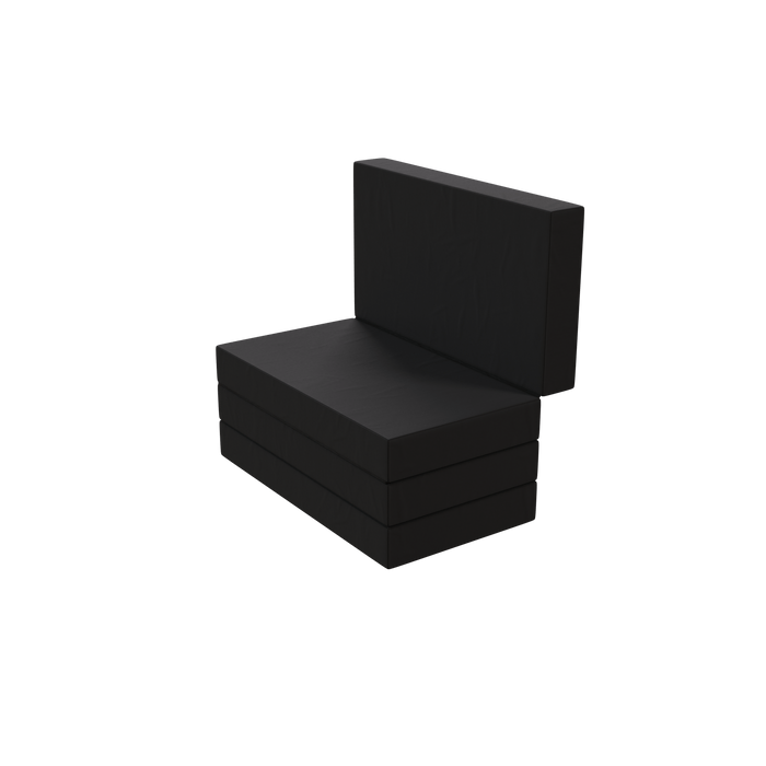 Klappmatratze - 4 - teilig - 120 x 200 cm - Anthrazit - Klappmatratze - shogazi ®