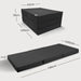 Klappmatratze – bequem schlafen statt Sofa - 100 x 190 cm - Anthrazit - Klappmatratze - shogazi ® #typ=mass;farbe=anthrazit;groesse=100x190
