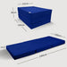 Klappmatratze – bequem schlafen statt Sofa - 100 x 190 cm - Marineblau - Klappmatratze - shogazi ® #typ=mass;farbe=marineblau;groesse=100x190