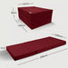 Klappmatratze – bequem schlafen statt Sofa - 100 x 190 cm - Weinrot - Klappmatratze - shogazi ® #typ=mass;farbe=weinrot;groesse=100x190