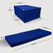 Maße der Klappmatratze 100x200 in Marineblau, Liegefläche und Faltmaß #typ=mass;farbe=marineblau;groesse=100x200;pos=7