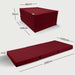 Klappmatratze – bequem schlafen statt Sofa - 100 x 200 cm - Weinrot - Klappmatratze - shogazi ® #typ=mass;farbe=weinrot;groesse=100x200