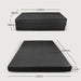 Maße der Klappmatratze 110x200 in Anthrazit, Liegefläche 110 x 200 x 12 cm und Faltmaß 110 x 66 x 36 cm #typ=mass;farbe=anthrazit;groesse=110x200;pos=7