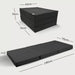 Klappmatratze – bequem schlafen statt Sofa - 70 x 190 cm - Anthrazit - Klappmatratze - shogazi ® #typ=mass;farbe=anthrazit;groesse=70x190