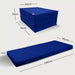 Klappmatratze – bequem schlafen statt Sofa - 70 x 190 cm - Marineblau - Klappmatratze - shogazi ® #typ=mass;farbe=marineblau;groesse=70x190