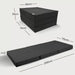 Klappmatratze – bequem schlafen statt Sofa - 70 x 200 cm - Anthrazit - Klappmatratze - shogazi ® #typ=mass;farbe=anthrazit;groesse=70x200