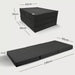 Klappmatratze – bequem schlafen statt Sofa - 90 x 190 cm - Anthrazit - Klappmatratze - shogazi ® #typ=mass;farbe=anthrazit;groesse=90x190