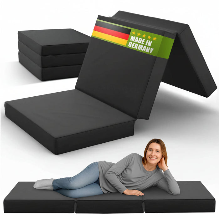 Klappmatratze - Luxus Faltmatratze - 90 x 200 cm - Anthrazit - Klappmatratze - shogazi ® #typ=foto;farbe=anthrazit;bucket=klein;pos=1