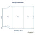 Peugeot Traveller Matratze – 140/116×192 × 12 cm - Auto Matratze - shogazi ®