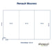 Renault Mooveo Matratze – 120/115×192 x 12 cm - Auto Matratze - shogazi ®