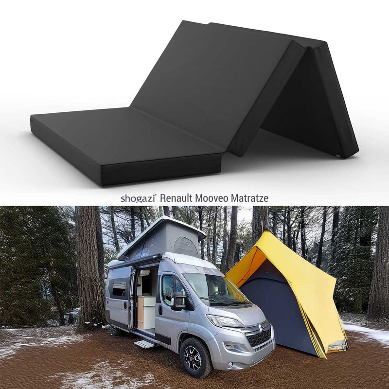 shogazi® Renault Mooveo Matratze 120x192 cm – Übersicht Passform mit Aussparung