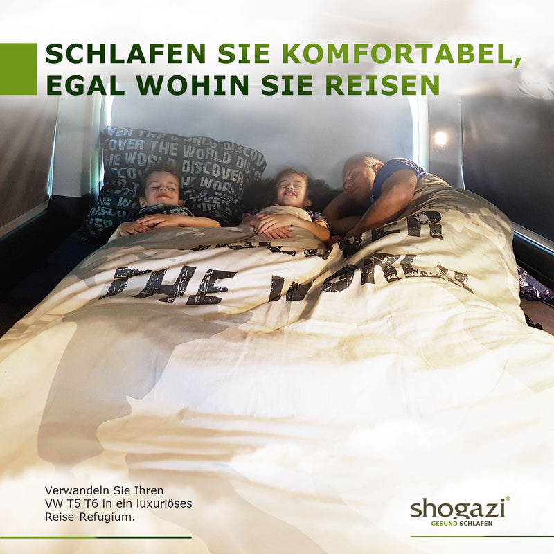 Klappbare Matratzen T5 – Faltzustand kompakt